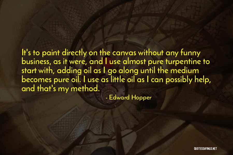 Funny Paint Quotes By Edward Hopper