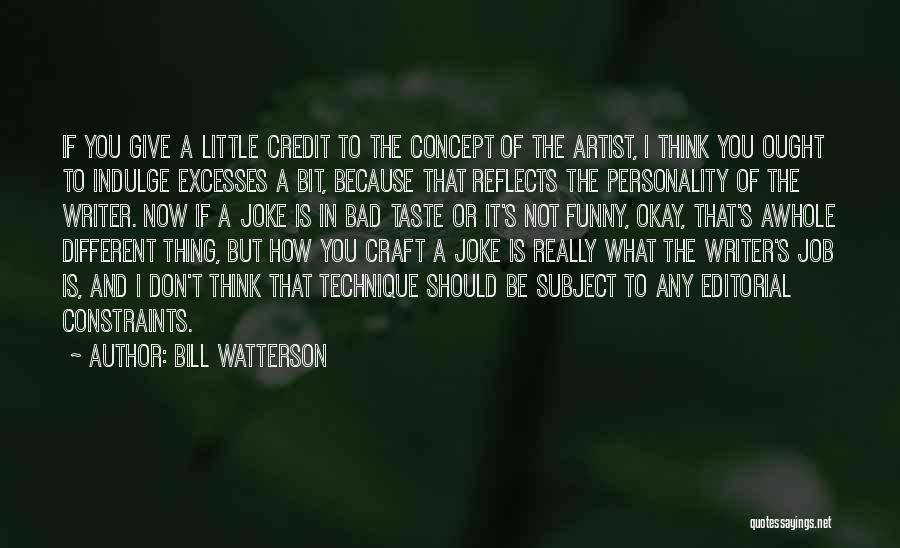 Funny Personality Quotes By Bill Watterson