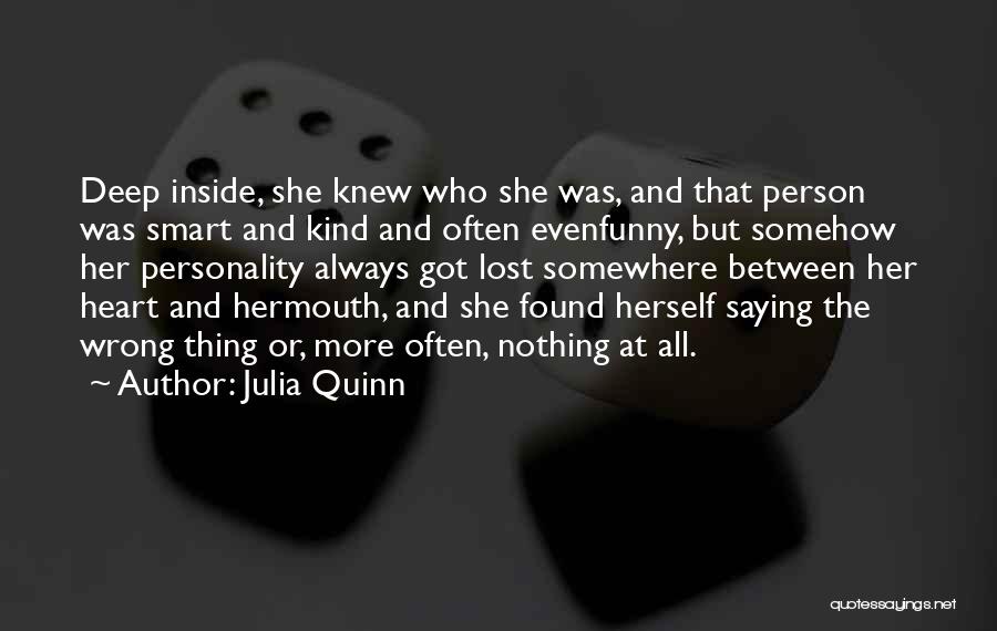 Funny Personality Quotes By Julia Quinn