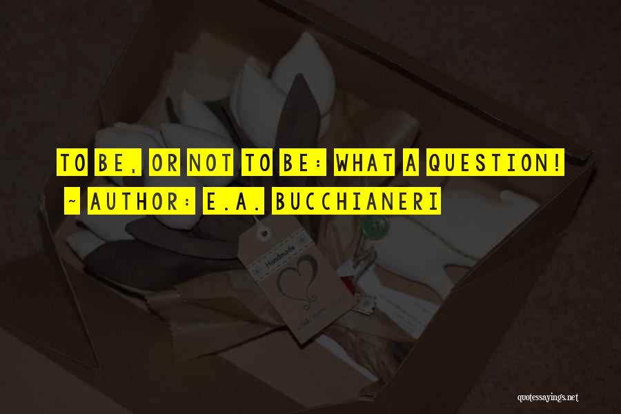 Funny Questions And Answers Quotes By E.A. Bucchianeri