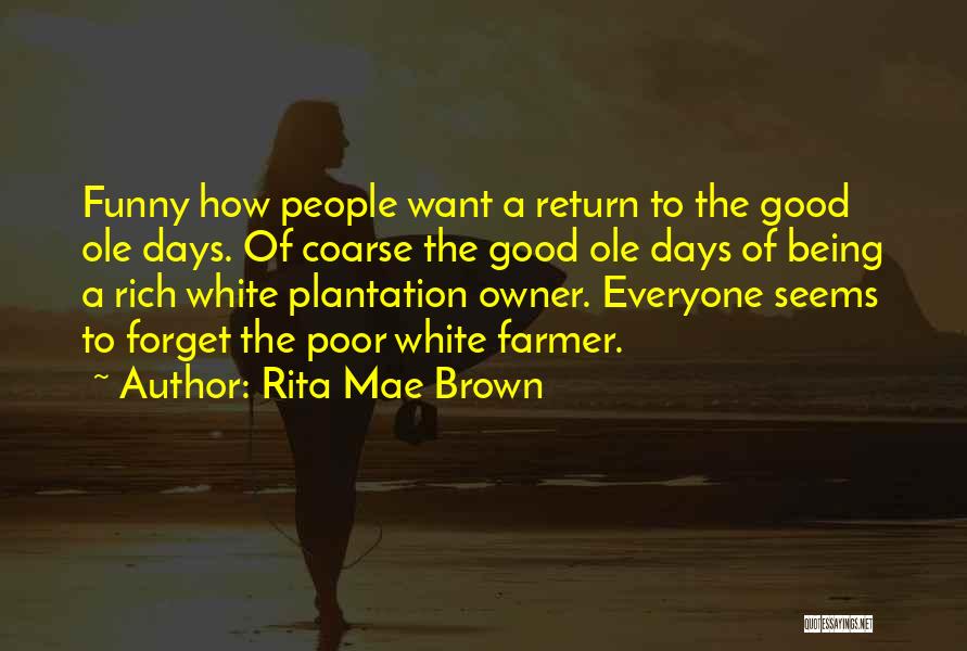 Funny Rich And Poor Quotes By Rita Mae Brown