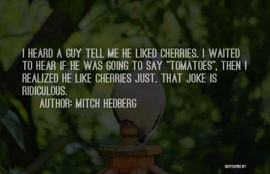 Funny Ridiculous Quotes By Mitch Hedberg