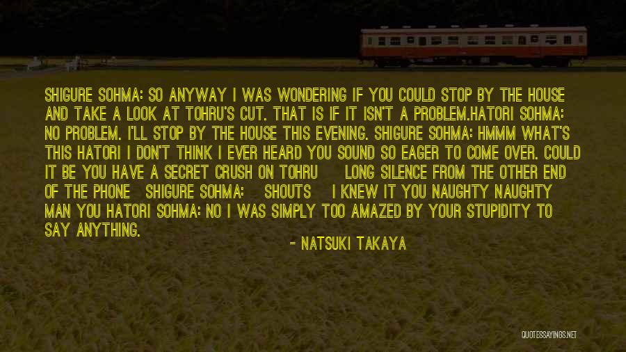 Funny Say Anything Quotes By Natsuki Takaya Funny Say Anything Quotes By Natsuki Takaya