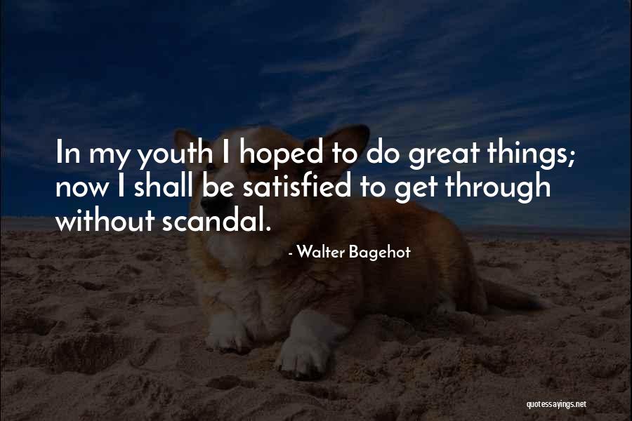 Funny Scandal Quotes By Walter Bagehot