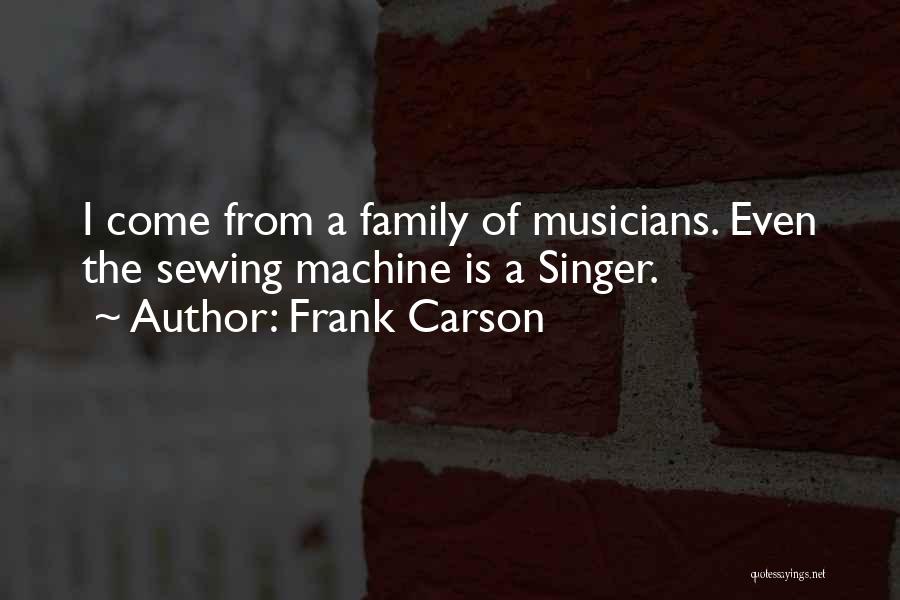 Funny Sewing Quotes By Frank Carson