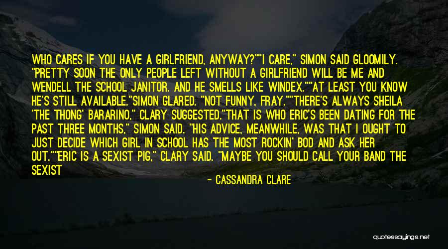 Funny Sexist Quotes By Cassandra Clare