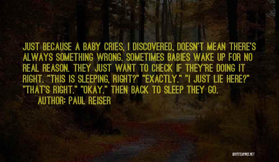 Funny Sleep Quotes By Paul Reiser