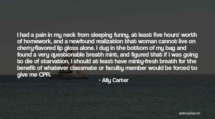 Funny Sleeping Quotes By Ally Carter Funny Sleeping Quotes By Ally Carter