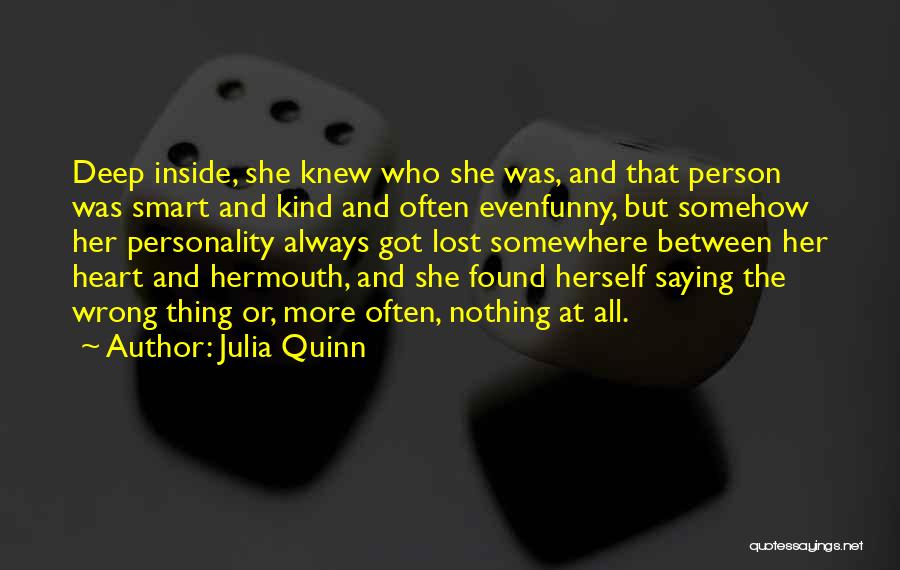 Funny Smart Mouth Quotes By Julia Quinn