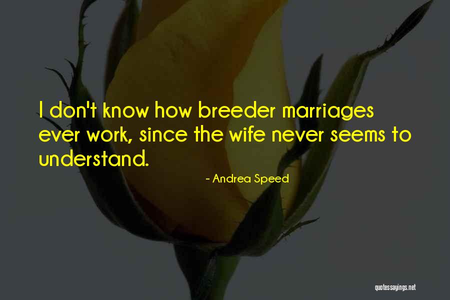 Funny Speed Quotes By Andrea Speed