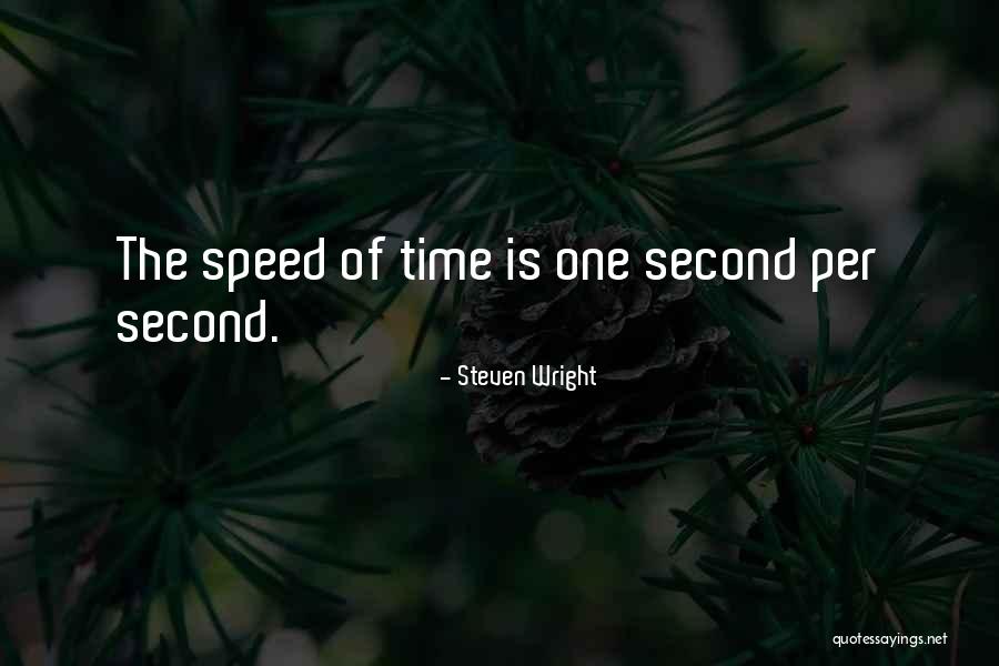 Funny Speed Quotes By Steven Wright