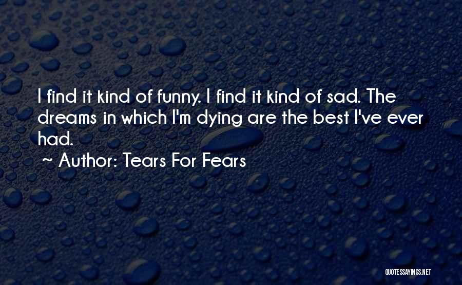 Funny Tears Quotes By Tears For Fears
