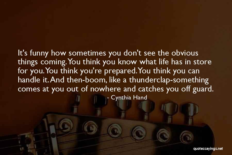 Funny Things In Life Quotes By Cynthia Hand Funny Things In Life Quotes By Cynthia Hand