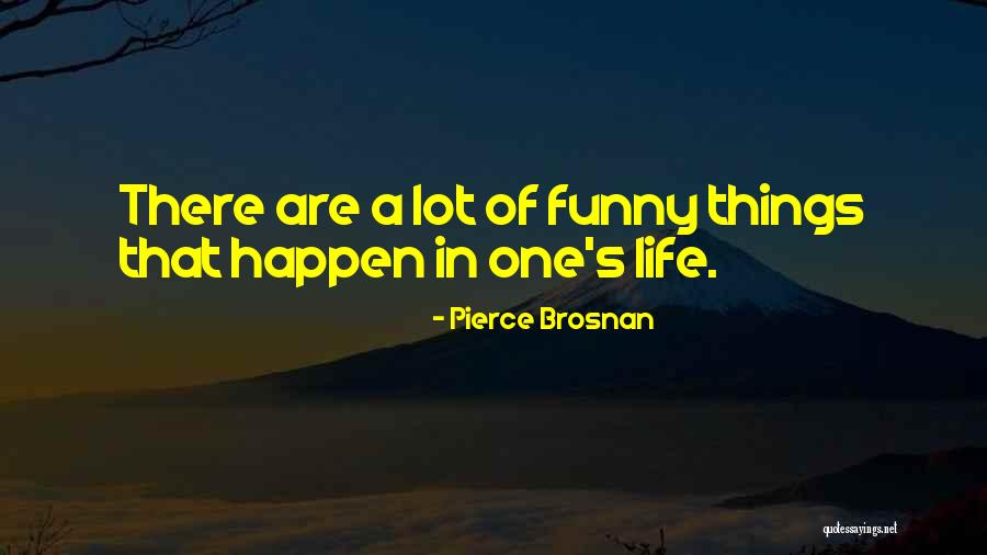 Funny Things In Life Quotes By Pierce Brosnan