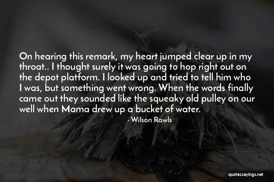 Funny Throat Quotes By Wilson Rawls Funny Throat Quotes By Wilson Rawls
