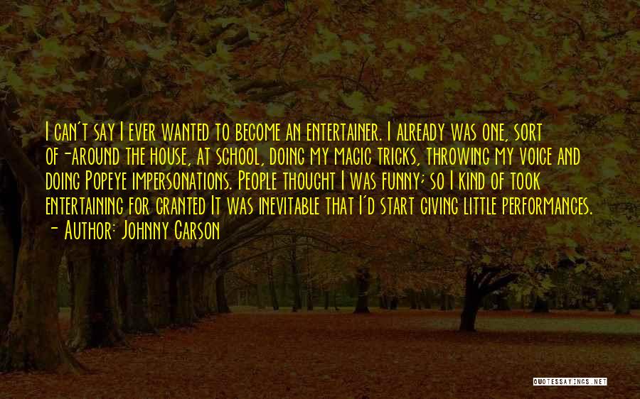 Funny Throwing Up Quotes By Johnny Carson