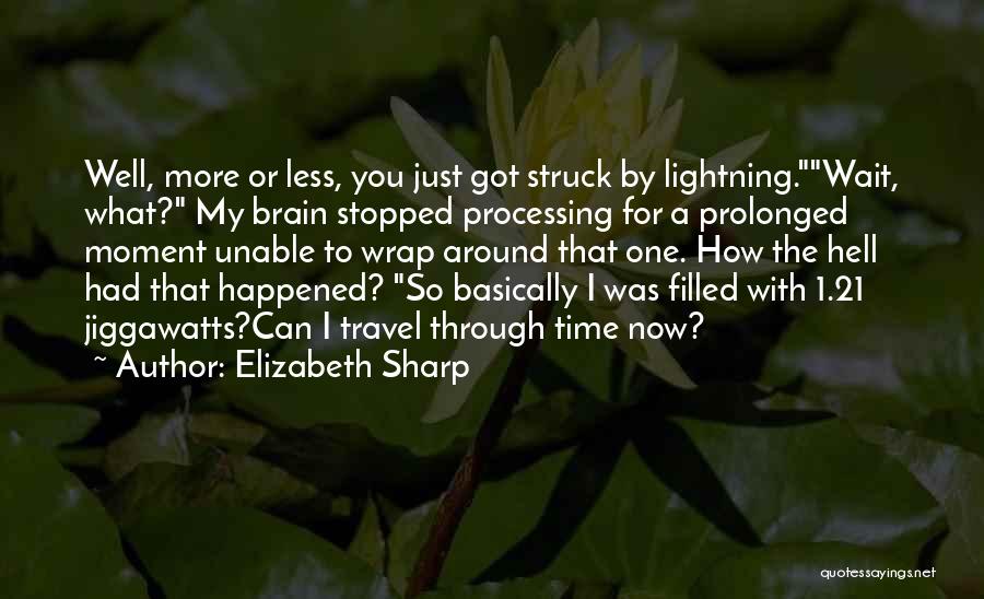 Funny Time Travel Quotes By Elizabeth Sharp
