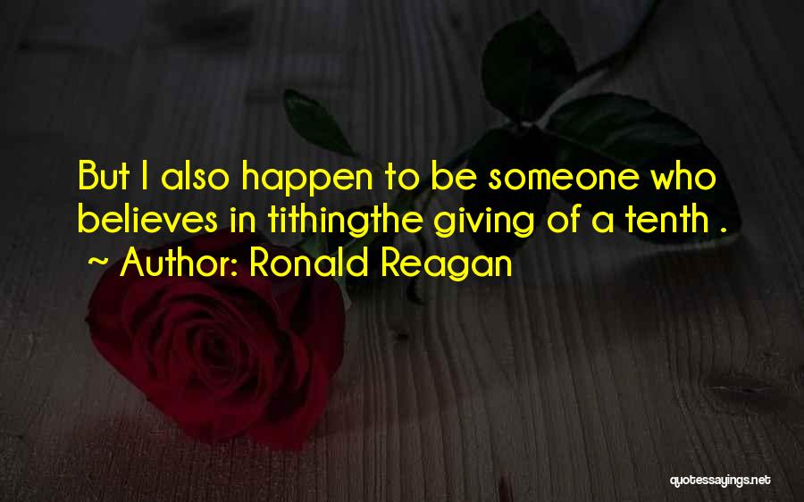 Funny Tithing Quotes By Ronald Reagan