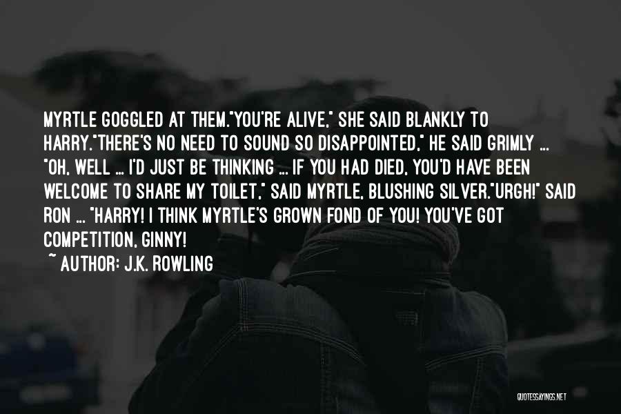 Funny Toilet Humor Quotes By J.K. Rowling