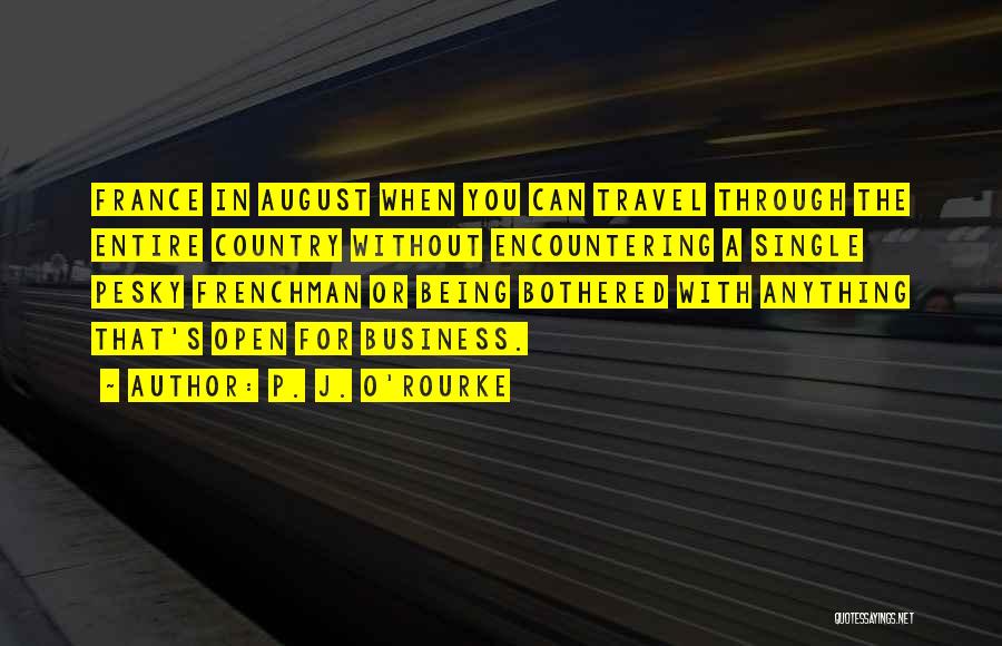 Funny Travel Quotes By P. J. O'Rourke