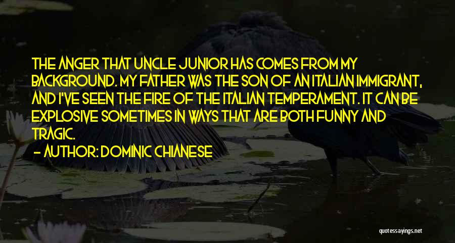 Funny Uncle Junior Quotes By Dominic Chianese