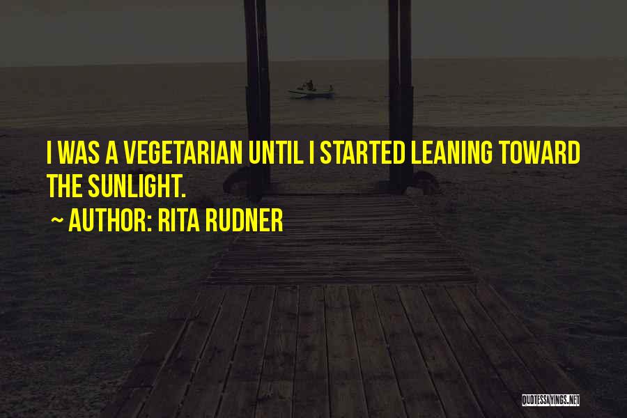 Funny Vegetarian Quotes By Rita Rudner