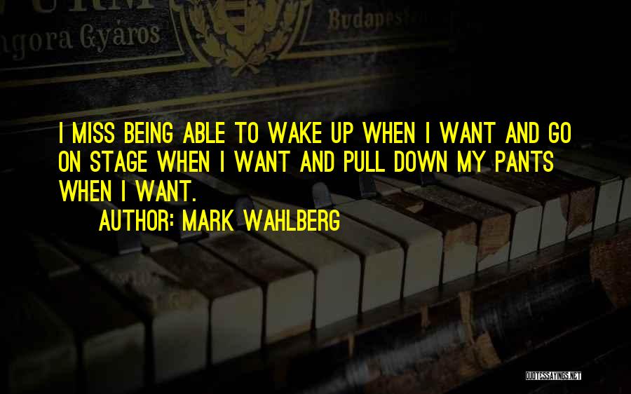 Funny Wake Me Up Quotes By Mark Wahlberg