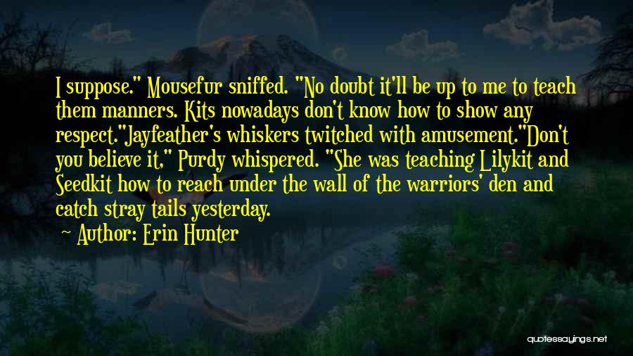 Funny Wall Quotes By Erin Hunter