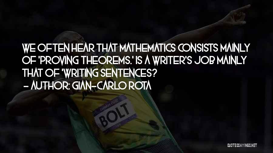 Funny Writing Quotes By Gian-Carlo Rota