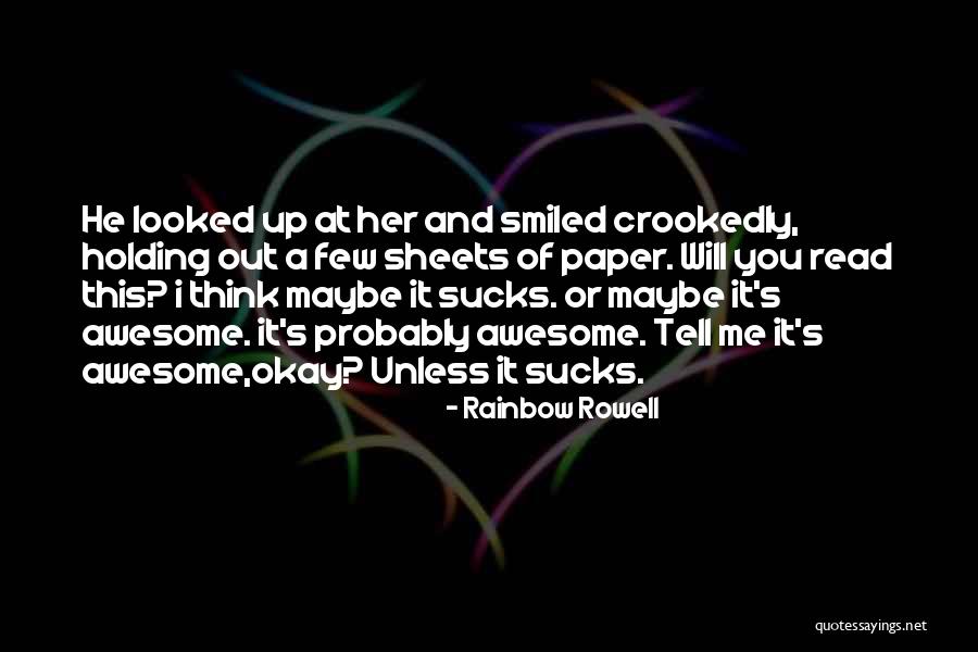 Funny You're Cute Quotes By Rainbow Rowell Funny You're Cute Quotes By Rainbow Rowell