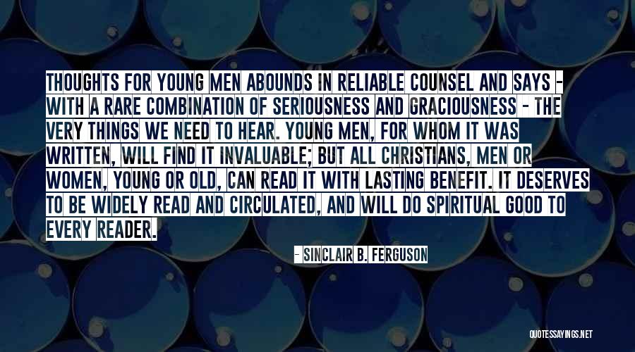 Furder Maths Quotes By Sinclair B. Ferguson Furder Maths Quotes By Sinclair B. Ferguson