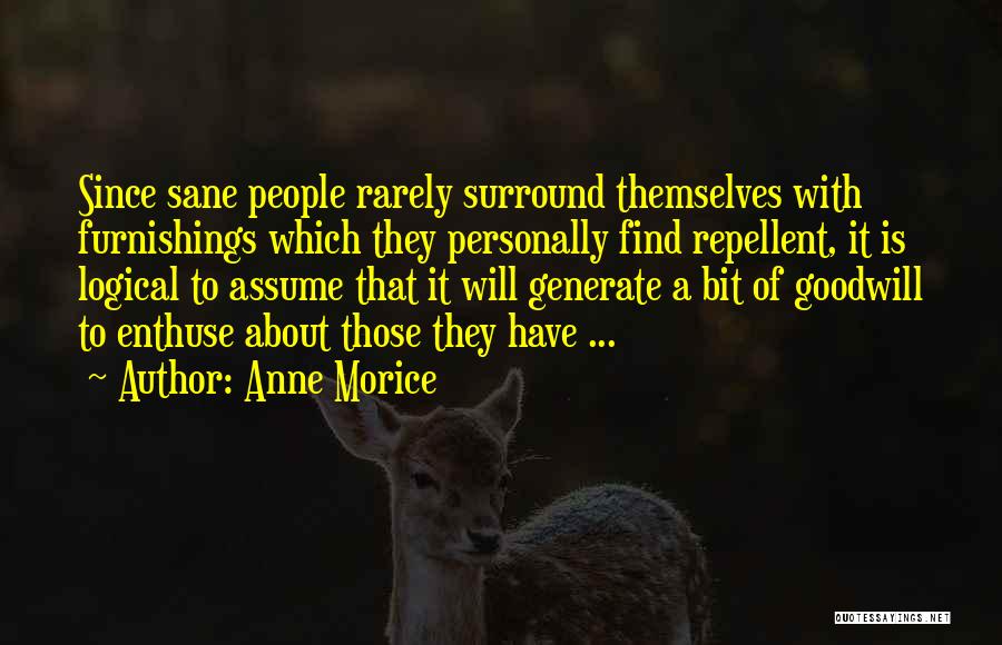 Furnishings Quotes By Anne Morice