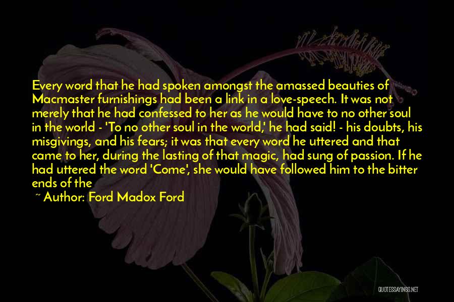 Furnishings Quotes By Ford Madox Ford