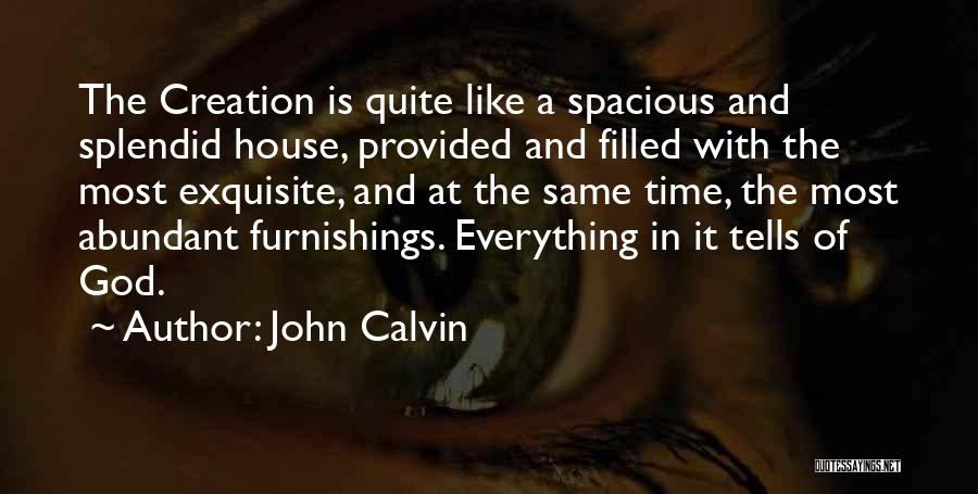 Furnishings Quotes By John Calvin