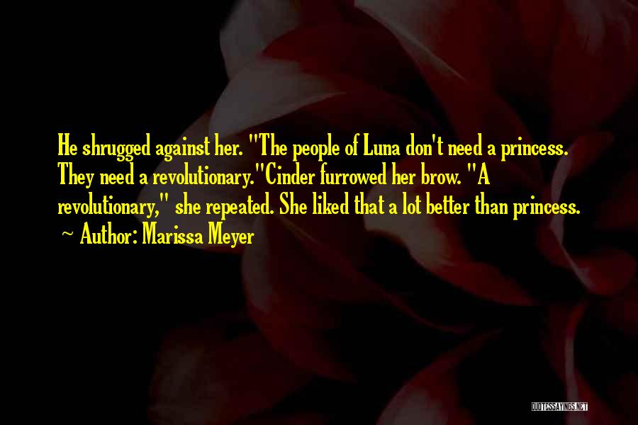 Furrowed Brow Quotes By Marissa Meyer