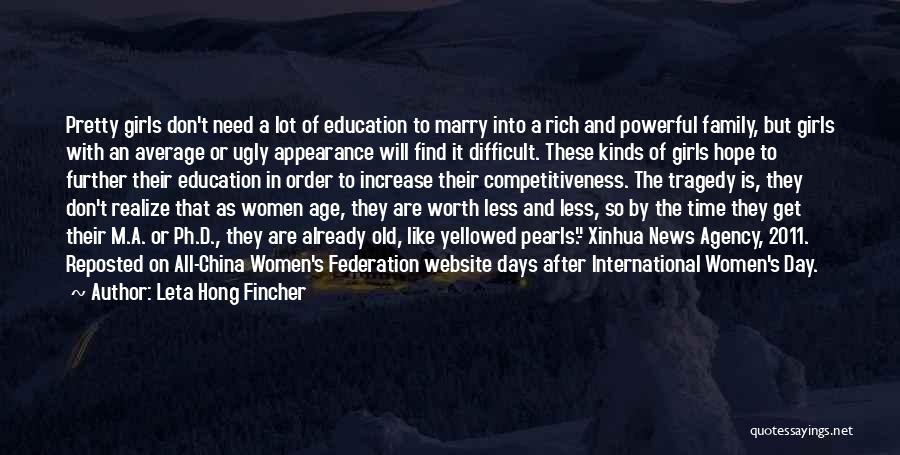 Further Education Quotes By Leta Hong Fincher