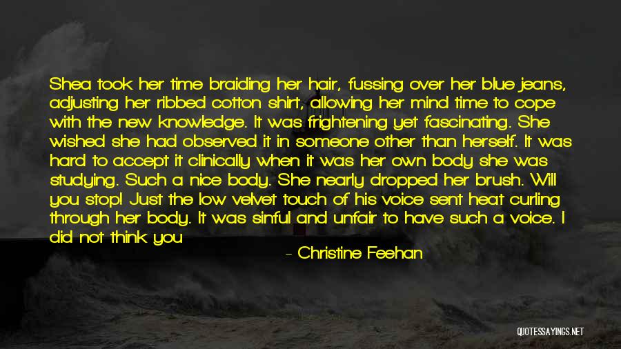 Fussing Quotes By Christine Feehan Fussing Quotes By Christine Feehan