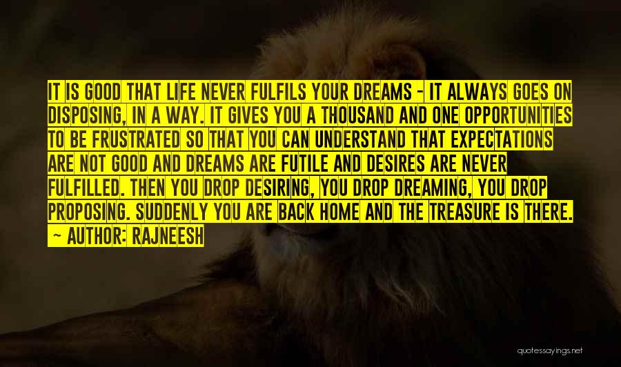 Futile Dreams Quotes By Rajneesh