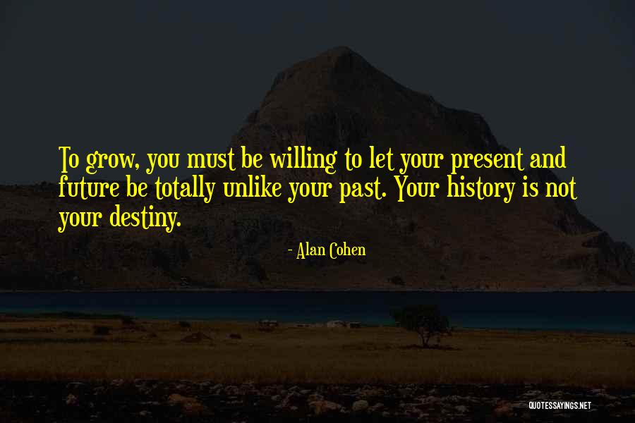 Future And Destiny Quotes By Alan Cohen