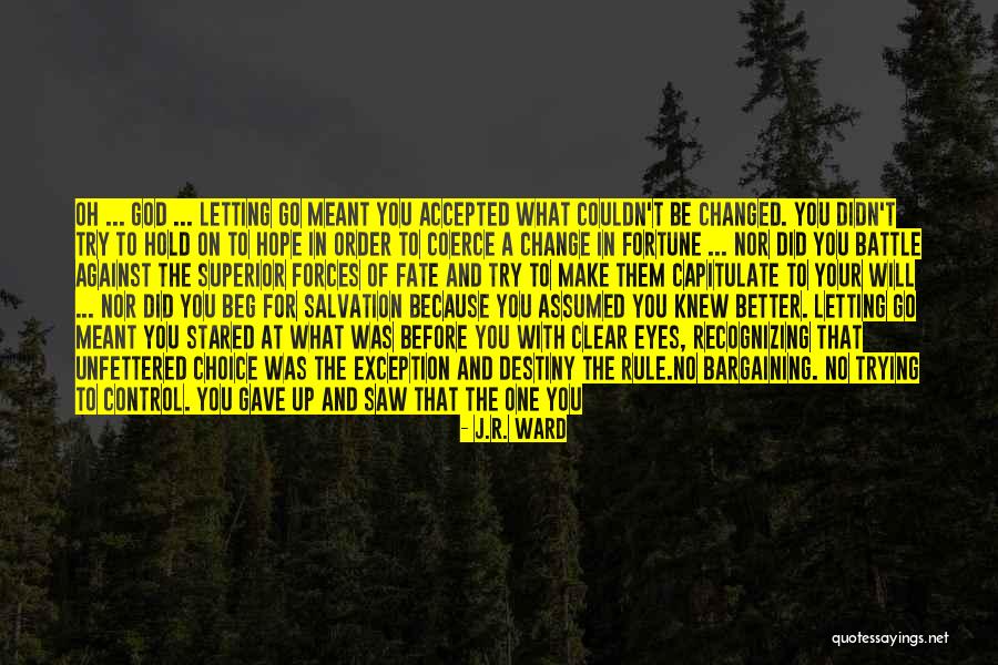 Future And Destiny Quotes By J.R. Ward Future And Destiny Quotes By J.R. Ward