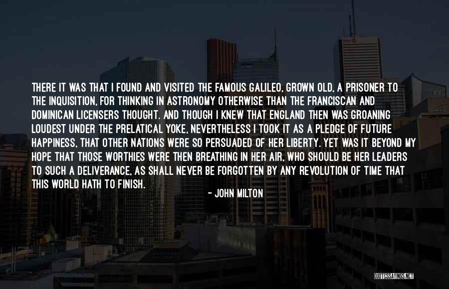Future And Happiness Quotes By John Milton Future And Happiness Quotes By John Milton