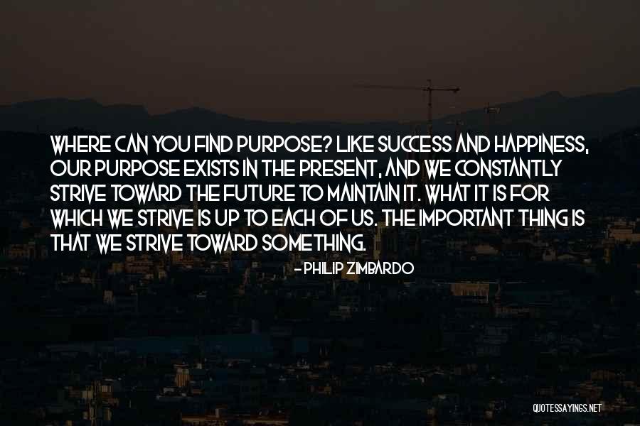 Future And Happiness Quotes By Philip Zimbardo