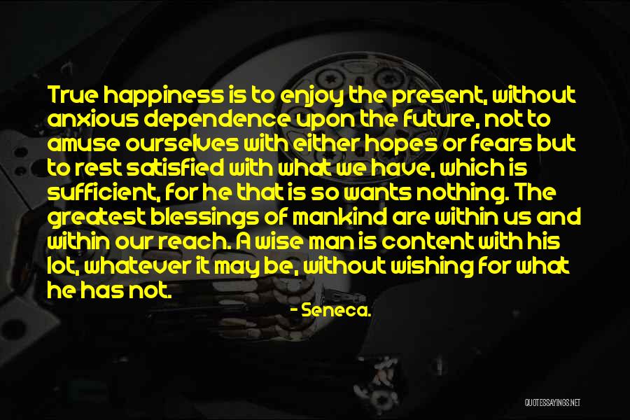 Future And Happiness Quotes By Seneca. Future And Happiness Quotes By Seneca.