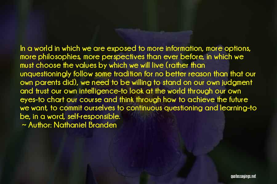 Future And Options Live Quotes By Nathaniel Branden
