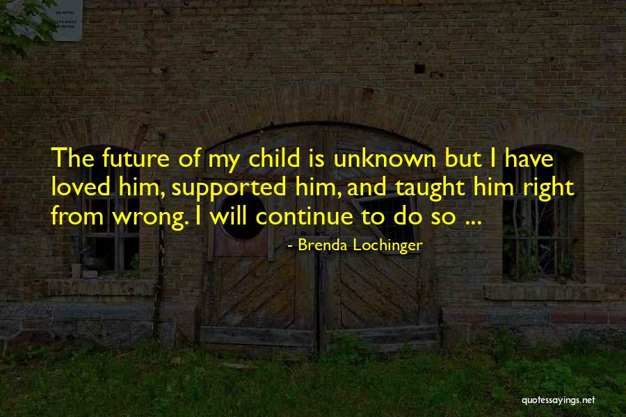 Future And Unknown Quotes By Brenda Lochinger