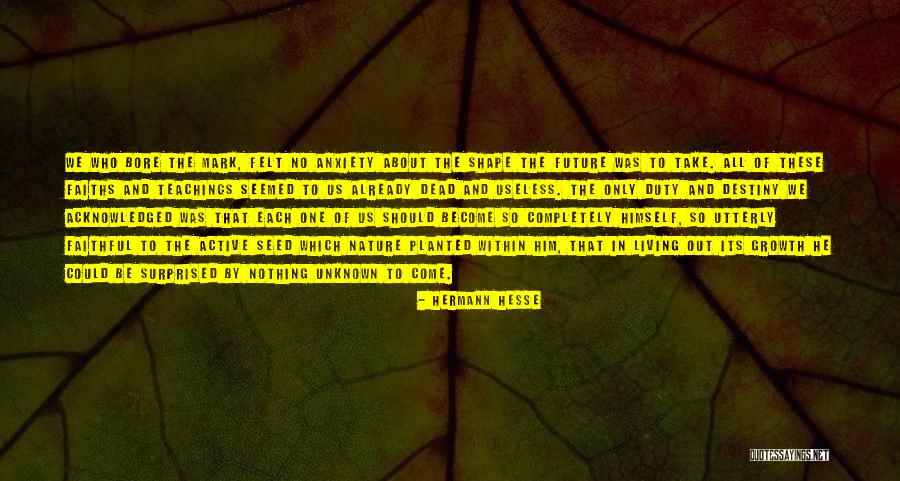 Future And Unknown Quotes By Hermann Hesse