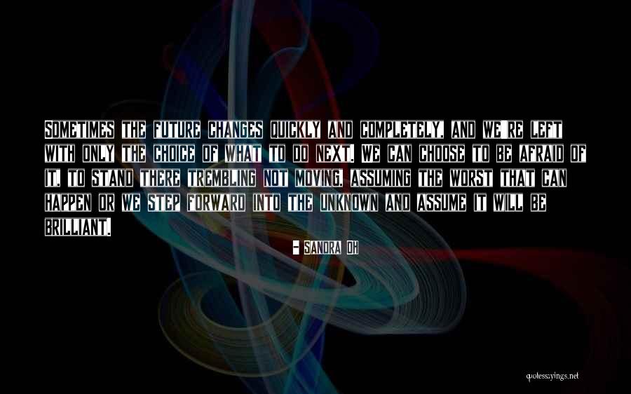 Future And Unknown Quotes By Sandra Oh