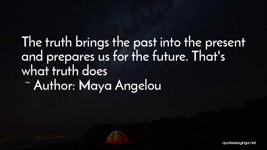 Future Brings Quotes By Maya Angelou