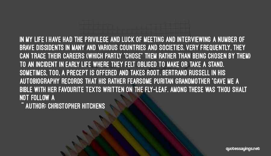 Future Careers Quotes By Christopher Hitchens