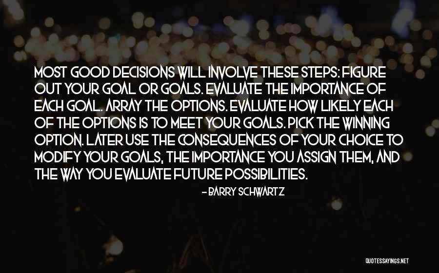 Future Decisions Quotes By Barry Schwartz Future Decisions Quotes By Barry Schwartz